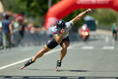 Foto de la maratón P2P de patinaje Pamplona-Puente la Reina.