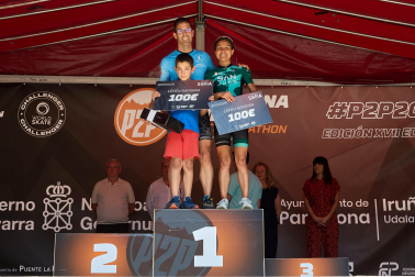 Foto de la maratón P2P de patinaje Pamplona-Puente la Reina.