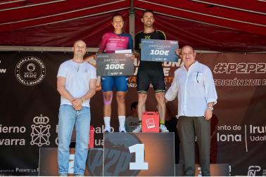 Foto de la maratón P2P de patinaje Pamplona-Puente la Reina.