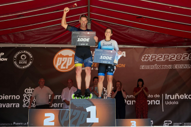 Foto de la maratón P2P de patinaje Pamplona-Puente la Reina.