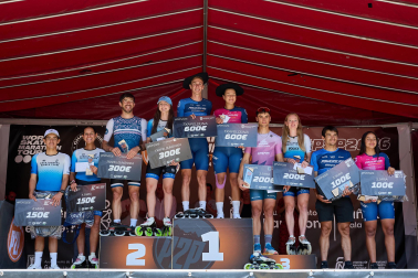 Foto de la maratón P2P de patinaje Pamplona-Puente la Reina.