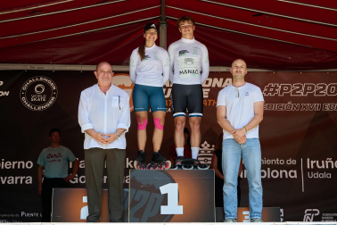Foto de la maratón P2P de patinaje Pamplona-Puente la Reina.