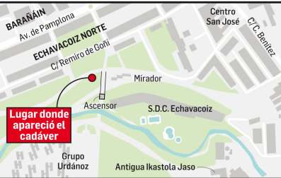 Lugar donde se encontró el cuerpo
