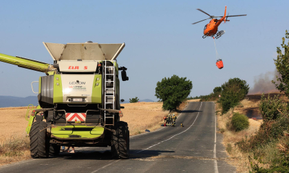 Fotos del incendio en la Cendea de Olza este lunes 15 de junio