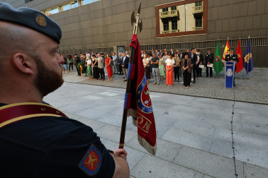 Fotos del homenaje de la Policía Nacional a las víctimas de ETA en Pamplona.