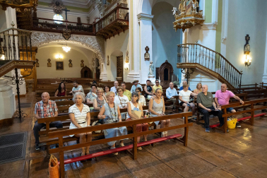 Visita guiada por los atractivos barrocos de Villafranca durante la presentación del número 83 de la revista 'Conocer Navarra'