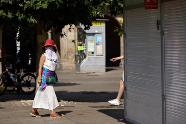 Fotos del intenso día de altas temperaturas en Pamplona