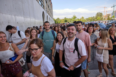 Foto de la OPE de maestros en la Universidad Pública de Navarra.