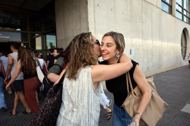 Foto de la OPE de maestros en la Universidad Pública de Navarra.