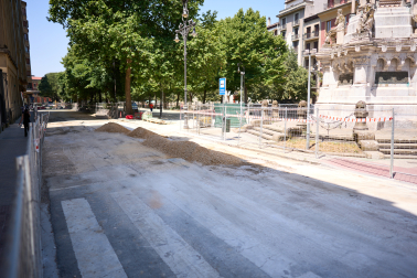 Foto de la adecuación de Sarasate para su reapertura en San Fermín