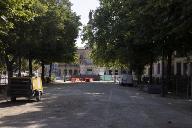 Foto de la adecuación de Sarasate para su reapertura en San Fermín