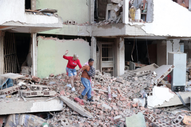 Fotos de los destrozos tras los fuertes terremotos en Venezuela