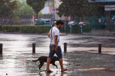 Fotos de la tormenta de este sábado en Pamplona