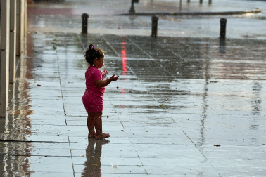 Fotos de la tormenta de este sábado en Pamplona