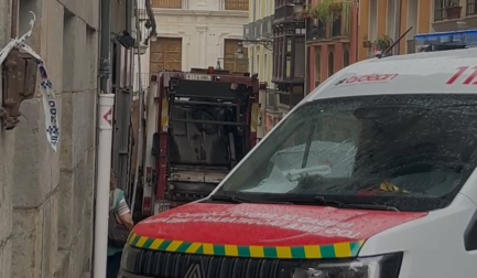 Vídeo de la trayectoria que ha seguido el camión siniestrado en Navarrería