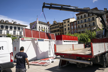 Fotos de la mutación de Pamplona por San Fermín.