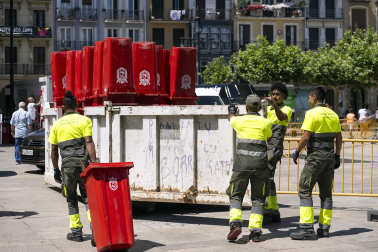 Fotos de la mutación de Pamplona por San Fermín.