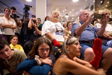 Multitudinario acto en recuerdo de Nagore Laffage en el espacio Geltoki con motivo del 18 aniversario de su asesinato