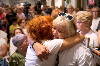 Multitudinario acto en recuerdo de Nagore Laffage en el espacio Geltoki con motivo del 18 aniversario de su asesinato