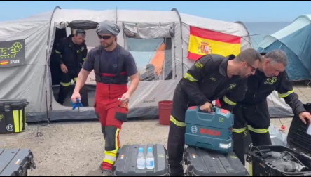 Ekaitz, en un fotograma de un vídeo sacado a su llegad a Venezuela.