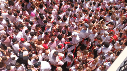 Esta es la imagen desde Casa Seminario diez minutos antes del chupinazo de San Fermín 2026