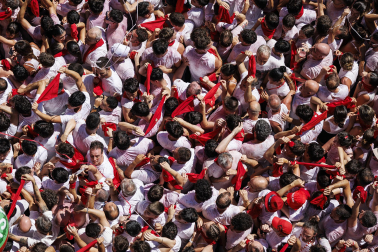 Chupinazo en la plaza del Ayuntamiento