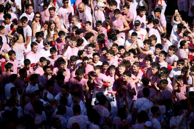 Chupinazo en la plaza del Ayuntamiento