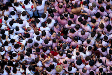 Chupinazo en la plaza del Ayuntamiento