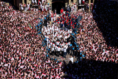 Chupinazo en la plaza del Ayuntamiento