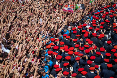 Chupinazo en la plaza del Ayuntamiento