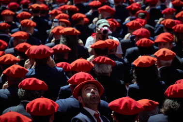 Foto del lanzamiento del chupinazo de San Fermín 2026 en Pamplona.