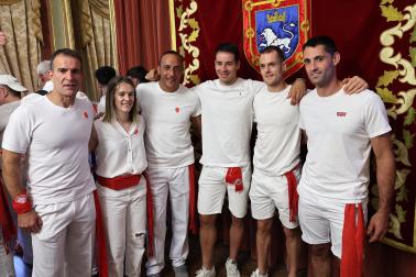 Famosos en el Ayuntamiento de Pamplona