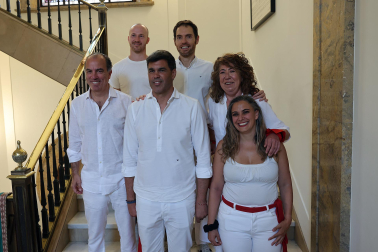 Famosos en el Ayuntamiento de Pamplona