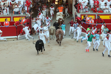 Primer encierro de San Fermín en la Plaza de Toros