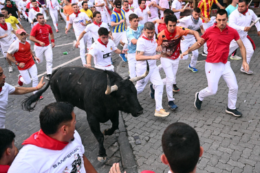 Primer encierro de San Fermín 2026 en Mercaderes.