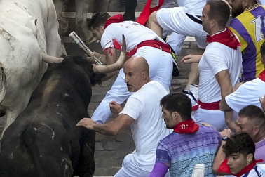 Primer encierro de San Fermín 2026 con toros de Fuente Ymbro.