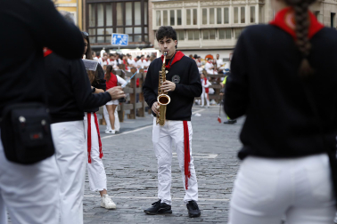 Primer encierro de San Fermín 2026 al final de la Estafeta.
