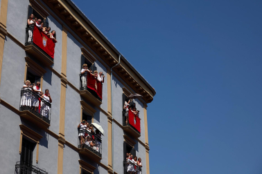 Foto de la Procesión de San Fermín 2026 en Pamplona.