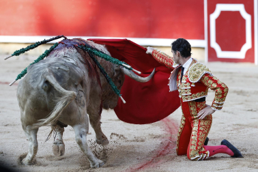 Fotos de la corrida del 7 de julio de la Feria del Toro 2026 con morlacos de Fuente Ymbro para los diestros Daniel Luque, Víctor Hernández y Aarón Palacio