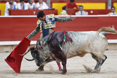 Fotos de la corrida del 8 de julio de la Feria del Toro 2026 con toros de la ganadería Cebada Gago para los diestros David Galván, Román y Manuel Diosleguarde