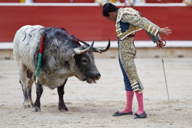 Fotos de la corrida del 8 de julio de la Feria del Toro 2026 con toros de la ganadería Cebada Gago para los diestros David Galván, Román y Manuel Diosleguarde