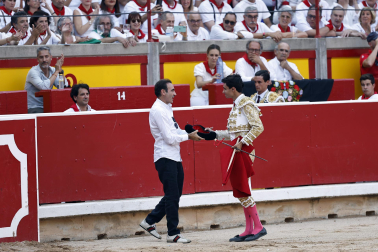 Fotos de la corrida del 8 de julio de la Feria del Toro 2026 con toros de la ganadería Cebada Gago para los diestros David Galván, Román y Manuel Diosleguarde