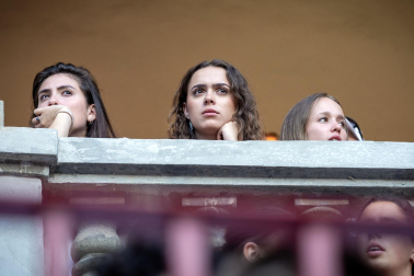 ambiente plaza toros tercer encierro san fermin 2026
