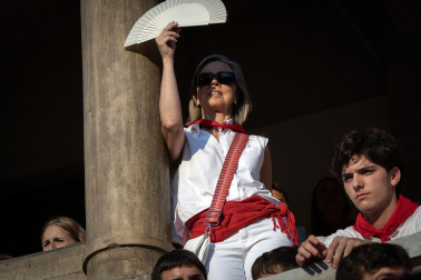 ambiente plaza toros tercer encierro san fermin 2026