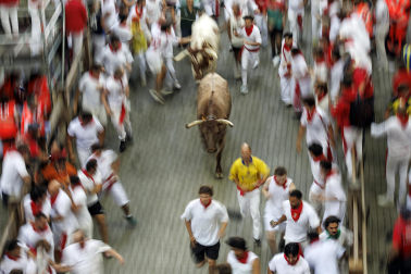 tercer encierro de San Fermín 2026 en Pamplona