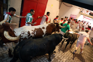 Tercer encierro de San Fermín 2026 en Pamplona