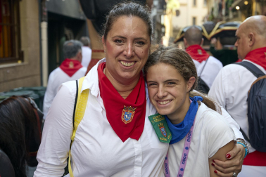 Foto de la salida de la Comparsa de Gigantes y Cabezudos este 9 de julio de San Fermín 2026