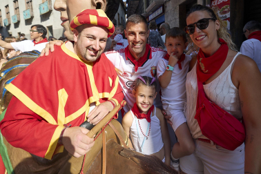 Foto de la salida de la Comparsa de Gigantes y Cabezudos este 9 de julio de San Fermín 2026