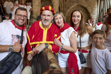Foto de la salida de la Comparsa de Gigantes y Cabezudos este 9 de julio de San Fermín 2026