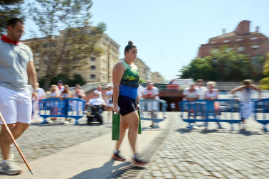 Deporte rural en la Plaza de los Fueros este jueves, 9 de julio